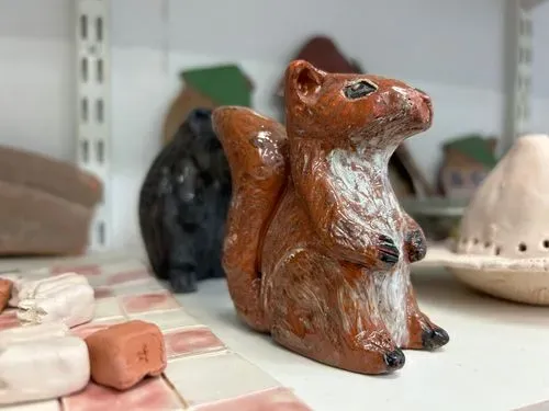 image of a ceramic squirrel