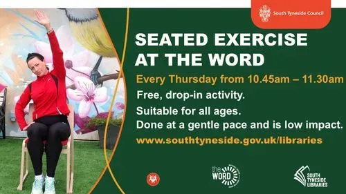 Seated Exercise at the Word, every Thursday from 10:45 to 11:30am