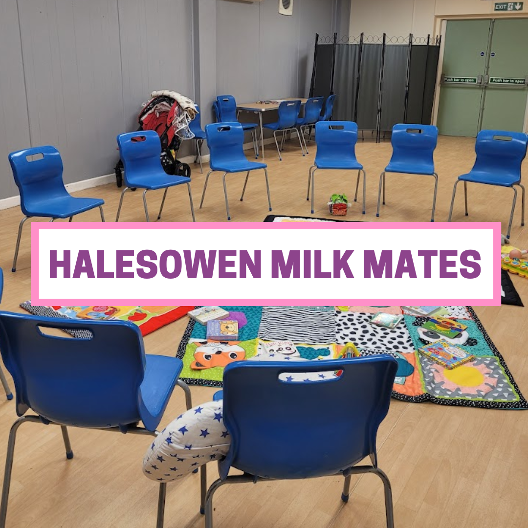 a photo of a circle of chairs with baby mats and toys in the middle