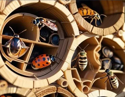Bugs in a bug habitat