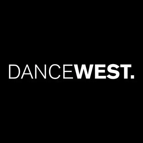 DanceWest logo on black background