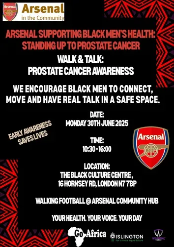 Stand Up to Prostrate Cancer with Arsenal In the Community