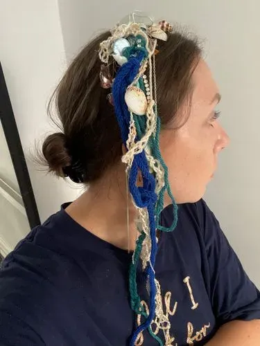 A beautiful mermaid crown made by artist Natalie Nichols