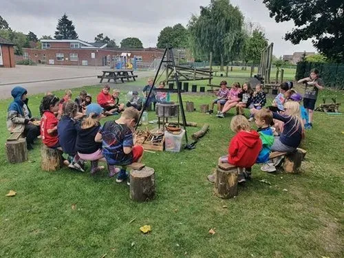 Eating Around Fire Circle
