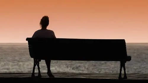 Person on a bench