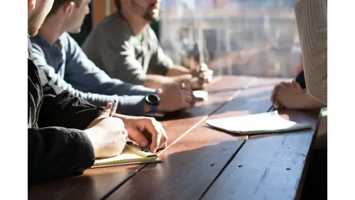 People in a meeting