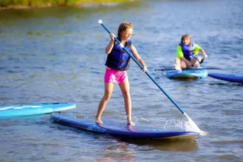 girl on paddleboard