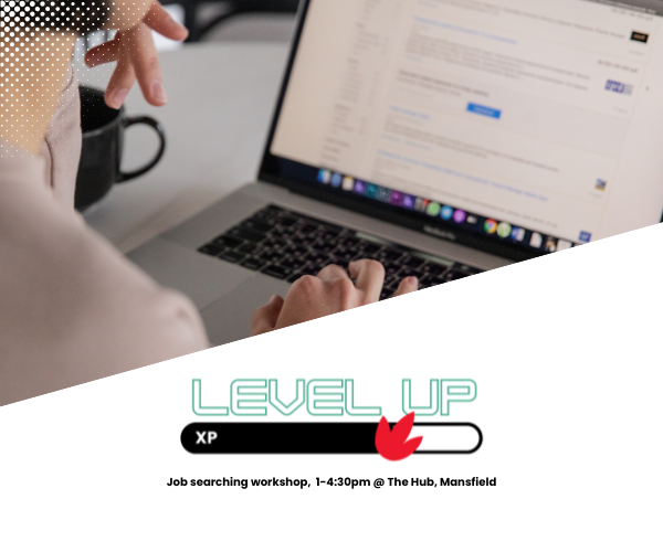 young person looking for jobs on a laptop