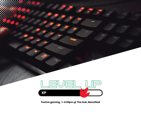 black keyboard with red lights on the keys