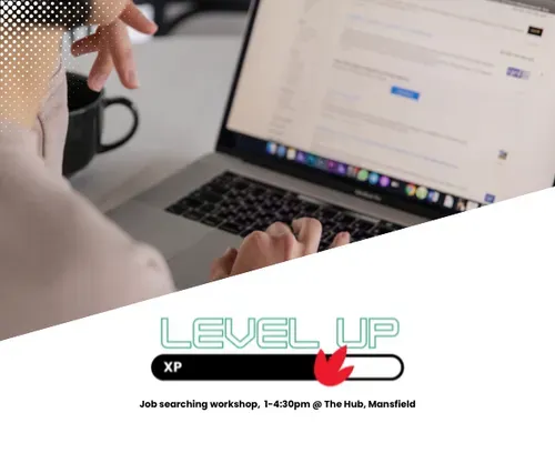 young person looking for jobs on a laptop