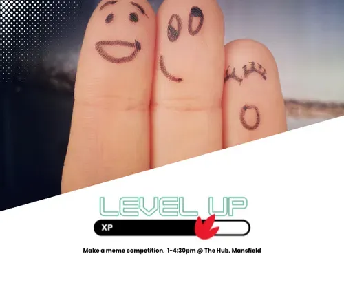 Smiley faces drawn onto finger tips