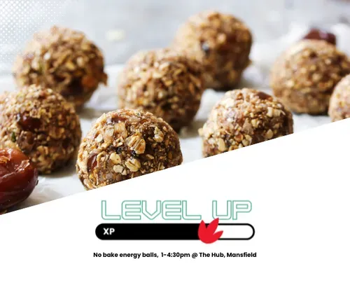 energy balls on a tray
