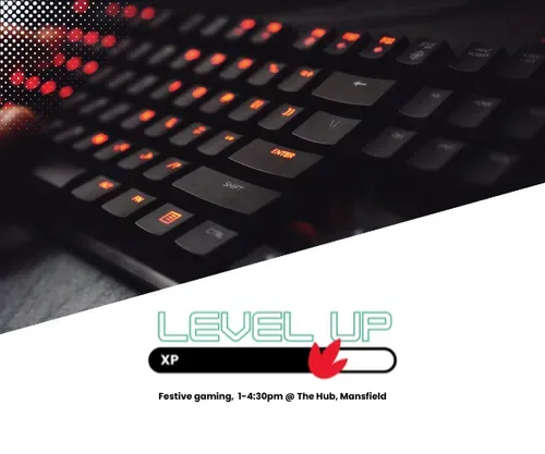 black keyboard with red lights on the keys