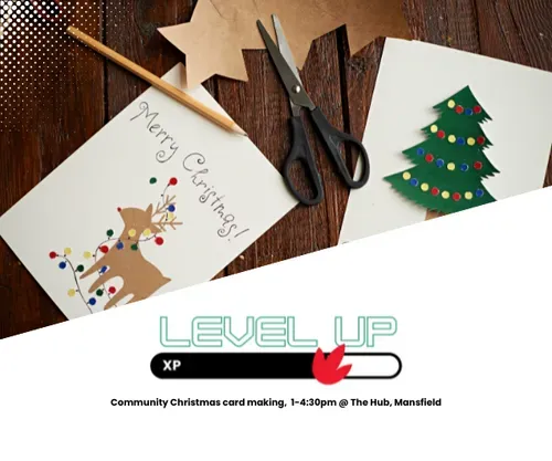 Community christmas card making