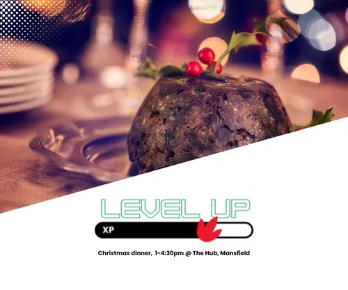 christmas pudding on a table