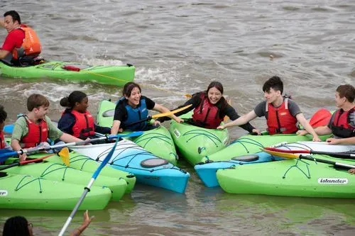 Kayaking on the Thames in London
