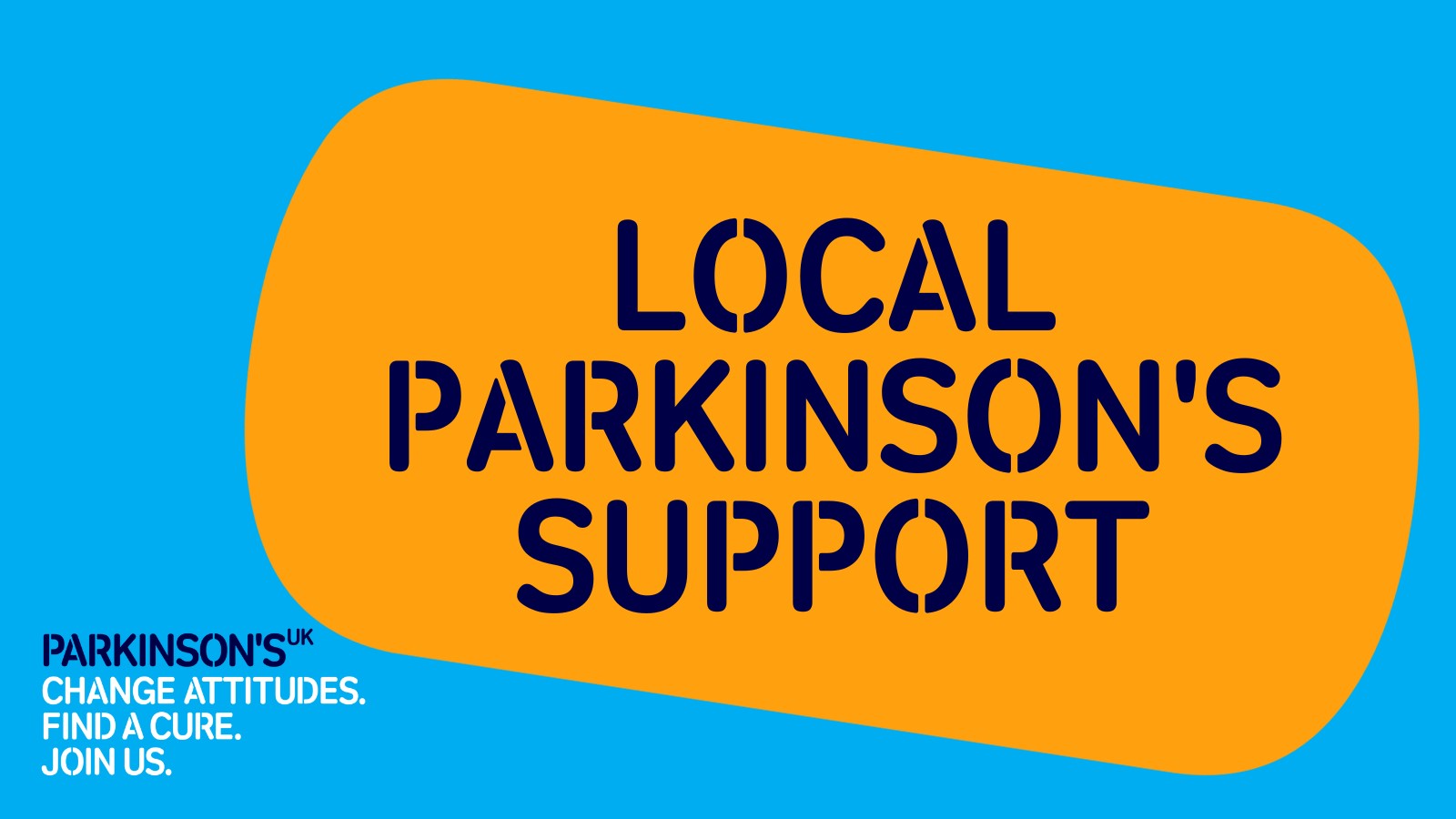 Logo of Parkinson's UK with a banner reading Local Parkinson's Support