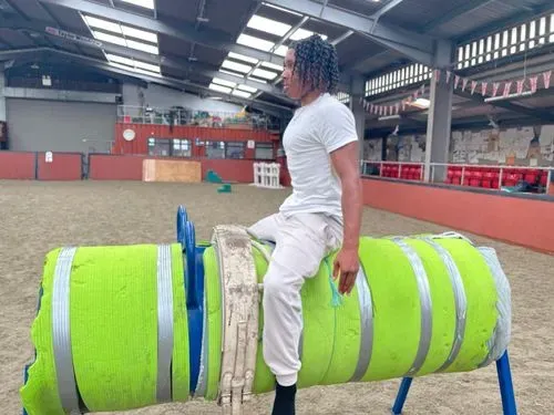 Daniel on the barrel